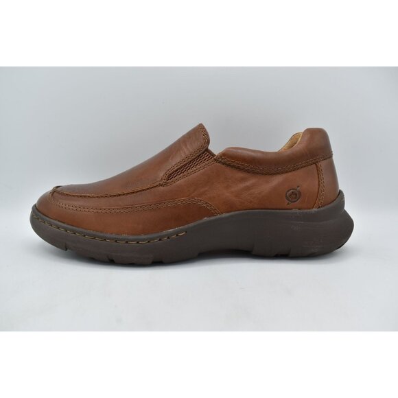 Born Mens Size 10 Cambridge British Tan Leather Loafers Shoes main image 4